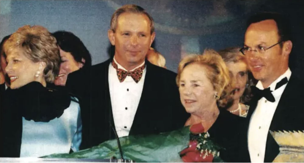 Lesley Stahl, Ethel Kennedy, Sam, Eunice Shriver and Michael Keaton - 2012